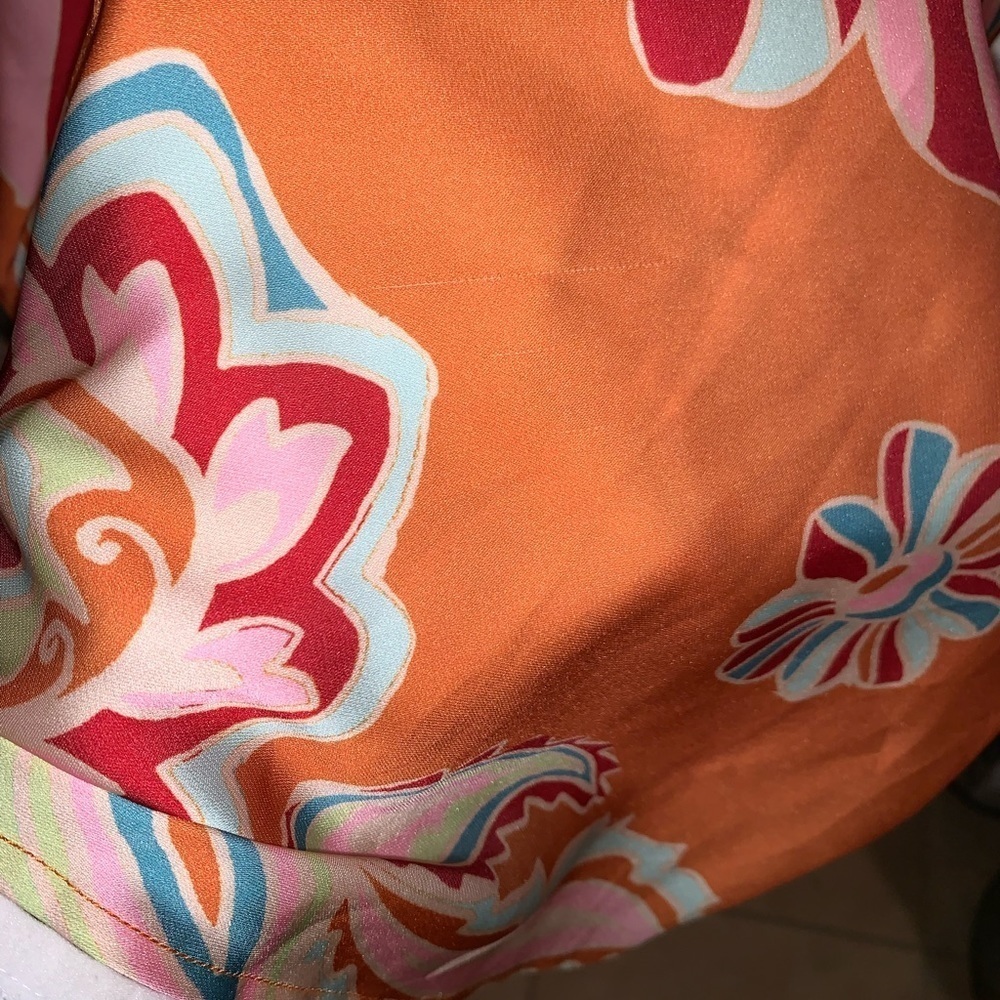 Intimately FP NEW Retro BALI Floral Ruffled Tie Bust Mini Slip Dress Size S - Picture 5 of 8